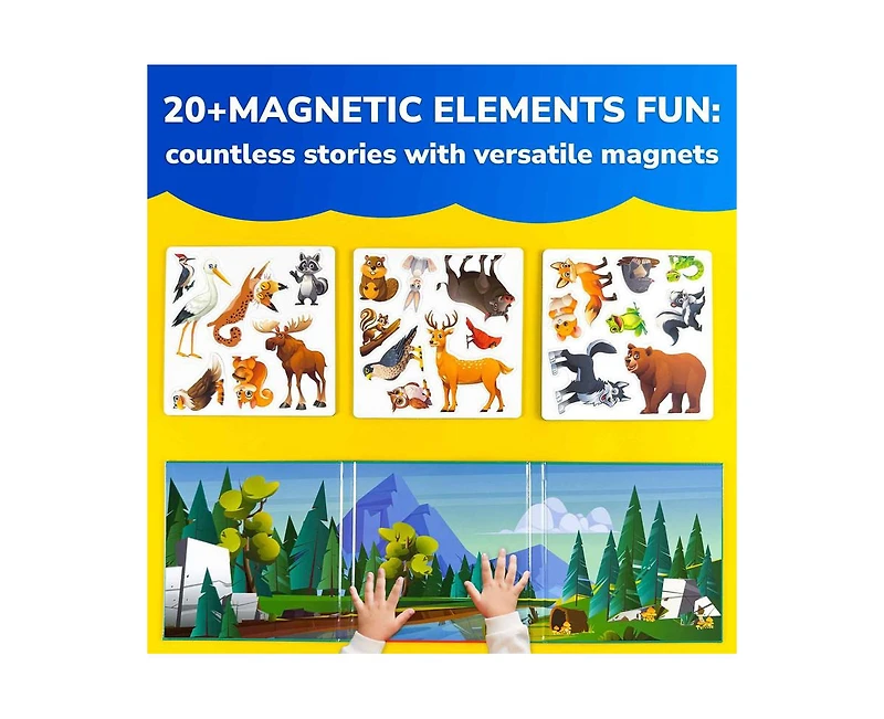 Quokka Travel Magnetic Puzzles – 20+Pcs Fun Game Toy for Kids Ages 3-5
