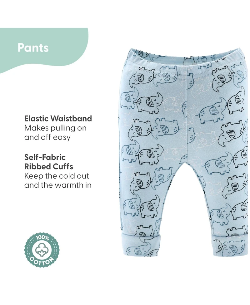 The Peanutshell Baby Boys Layette Gift Set Elephant Blue, 30 Piece