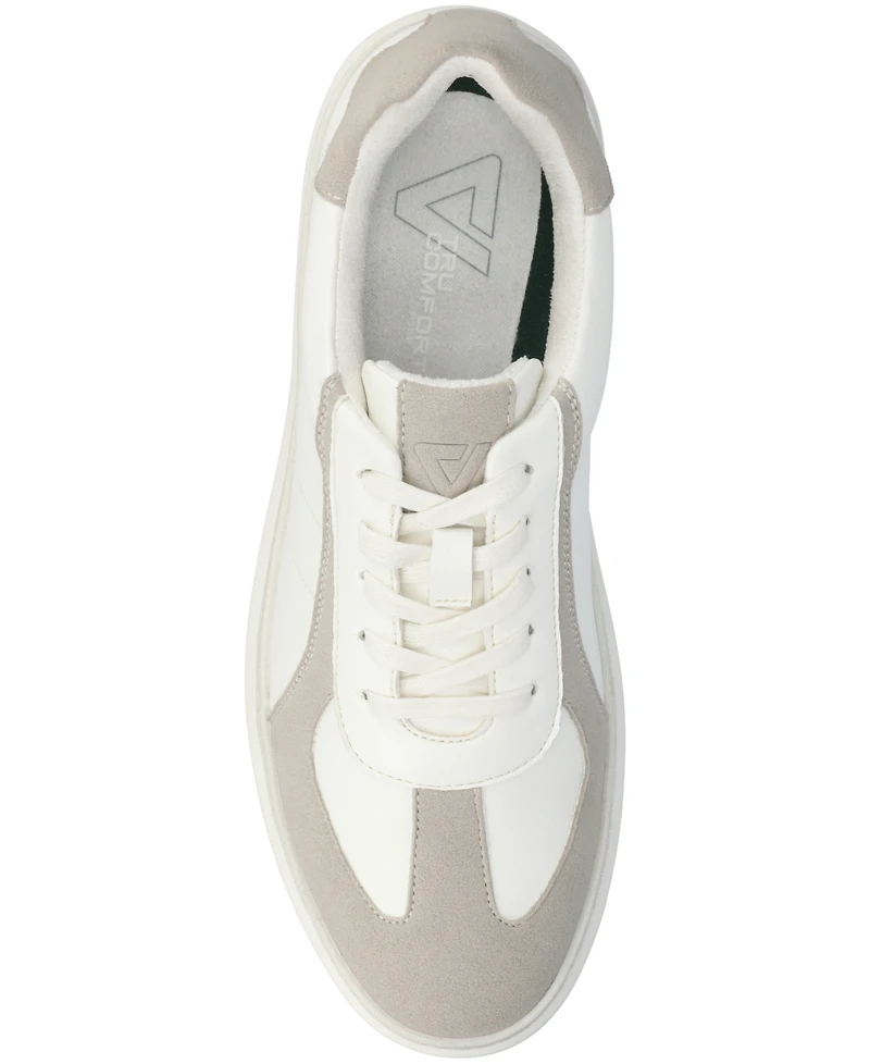 Vance Co. Men's Berlin Comfort Lace Up Low Top Flexible Court Sneakers