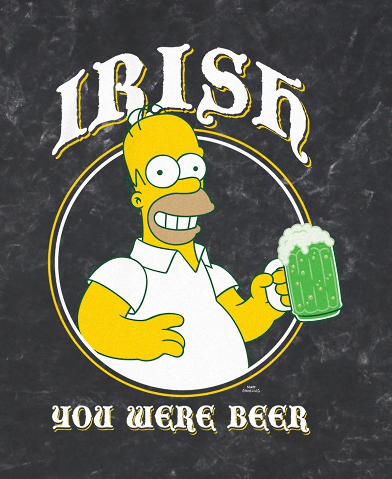 The Simpsons Men's Irish You Were Beer Short Sleeve T-Shirt