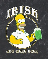The Simpsons Men's Irish You Were Beer Short Sleeve T-Shirt