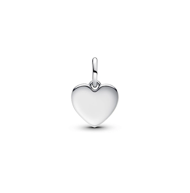Pandora Sterling Silver Engravable Love Heart Dangle Charms
