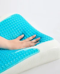 Unikome Cooling Gel Memory Foam Pillow with Washable Cover, Standard
