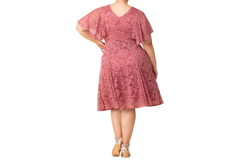 Kiyonna Plus Camille Lace Cocktail Dress
