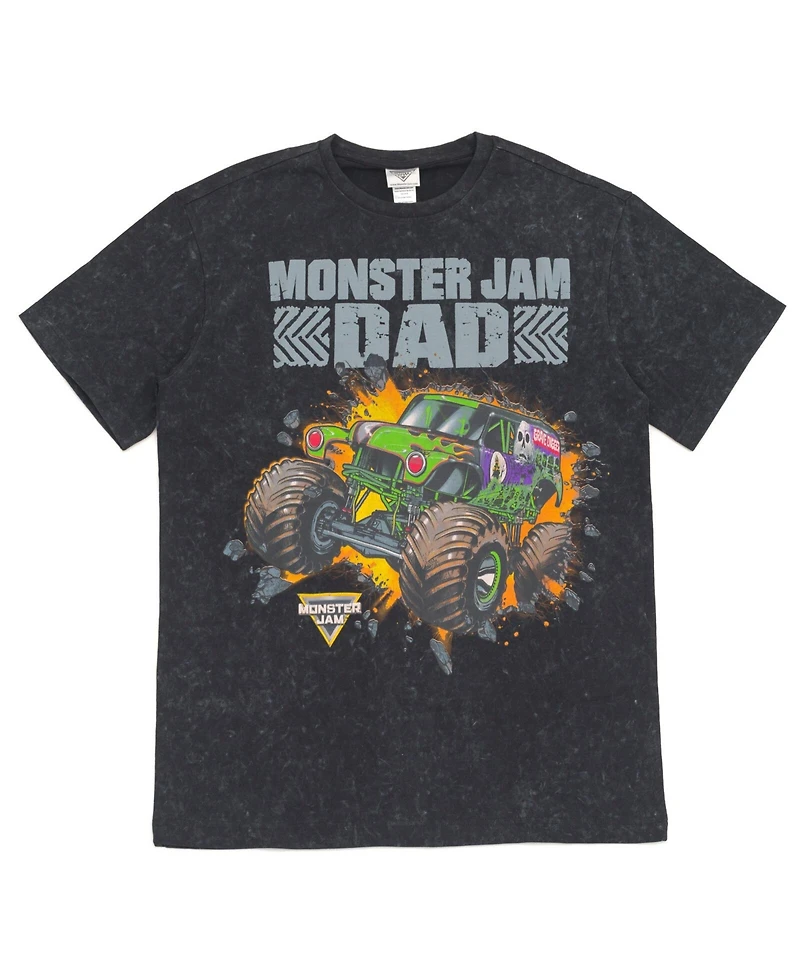 Monster Jam Boys Vintage Wash Matching Family T-Shirt