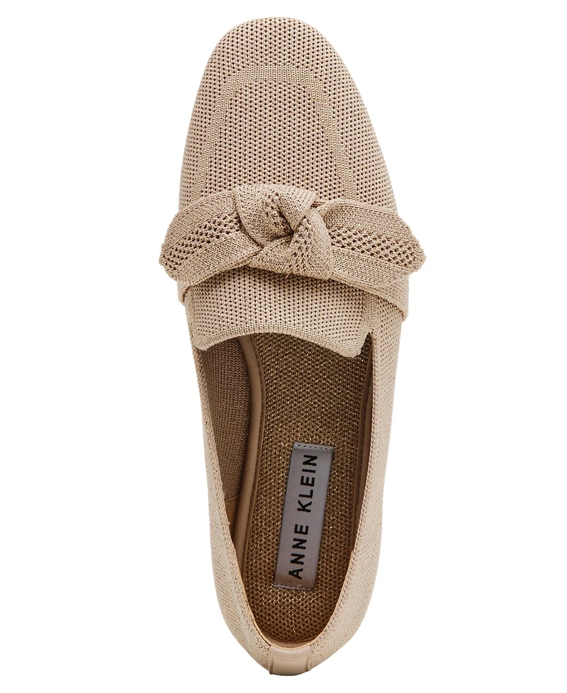 Anne Klein Women's Tanya Bow Knit Slip On Loafers