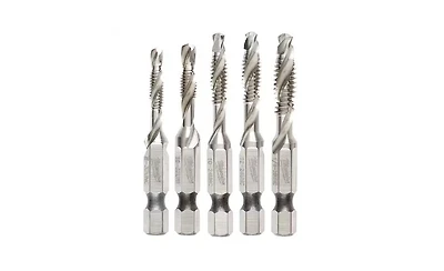 Milwaukee 48-89-4874 Shockwave Sae Impact Drill and Tap Bit Set - 5 Piece
