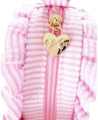 Bits & Bows Girls Heart Purse in Pink Seersucker