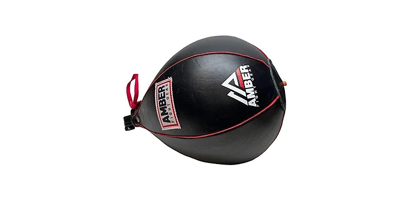Genuine Leather Speed Bag for Mma, Muay Thai & Boxing, Heavy-Duty Punching Ball for Training, Reflex & Endurance, Reinforced Seams
