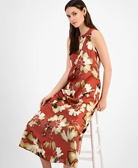 Anne Klein Women's Printed Sleeveless Midi Dress