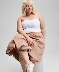 And Now This Plus Cotton Strapless Bubble Dress, Created for Macy's