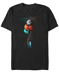 Design By Humans Men's The Spaceman's Trip Short Sleeve T-Shirt