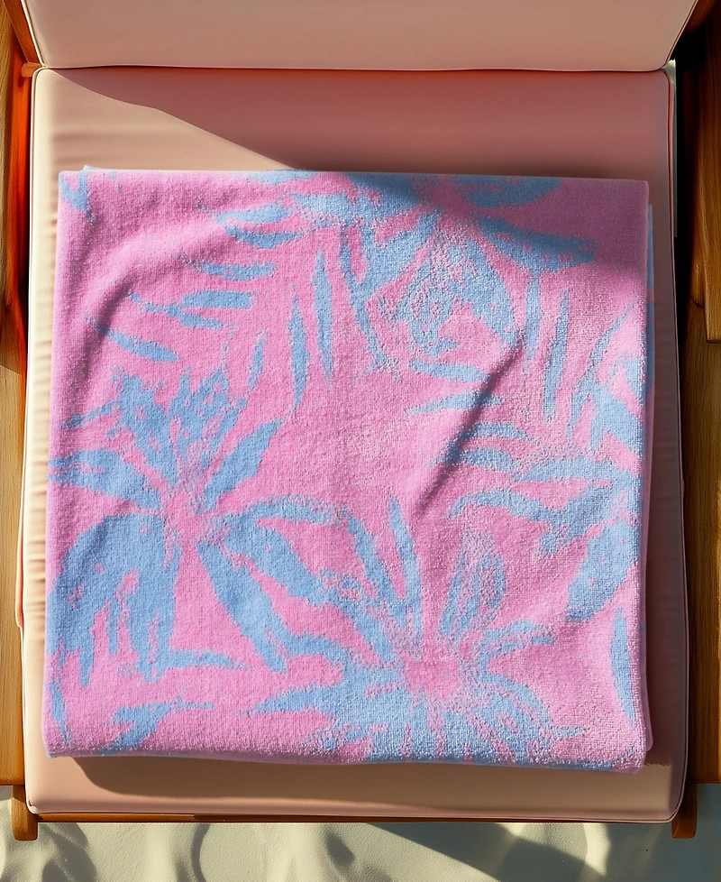 Jessica Simpson Palm Bliss Cotton Beach Towel, 36" x 72"