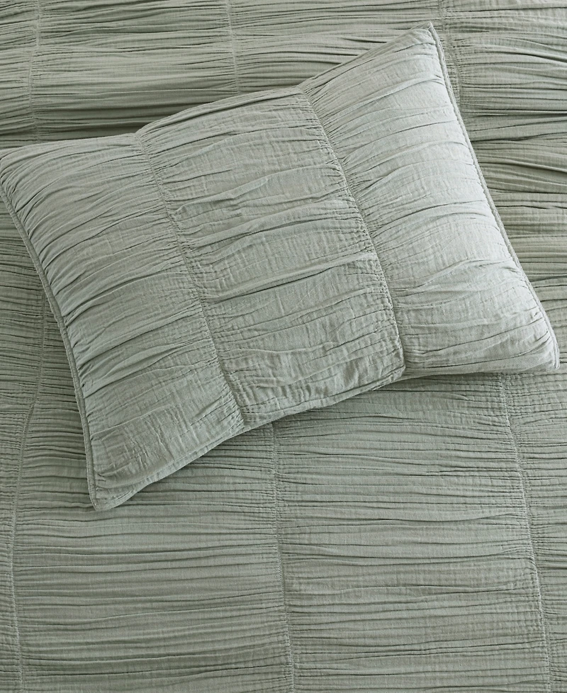 Dkny Pure Ruched Gauze 3-Pc. Duvet Cover Set, Full/Queen