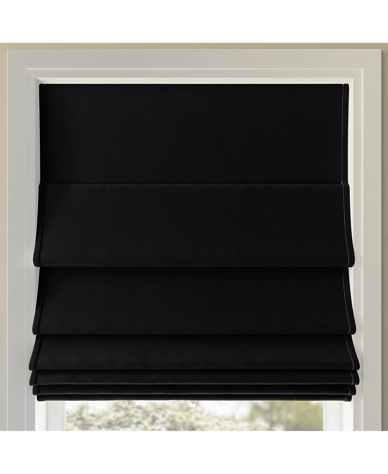Morin Velvet 100% Blackout Cordless Roman Shade