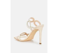 Romashka Cut Out Detail Stiletto Heel Sandals