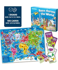 Quokka 3X Set Learning Board Games for Kids 6-8 - Educational Trivia Cards Ages 8-12