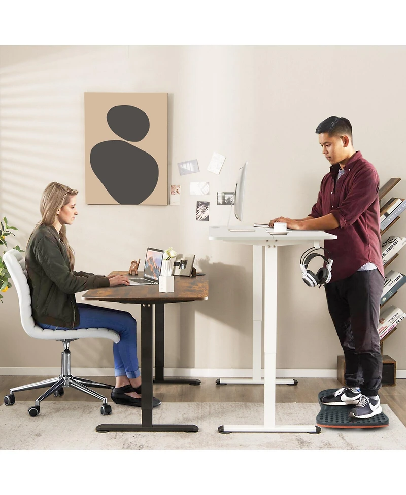 Electric Standing Desk Adjustable Stand up Computer Anti-collision