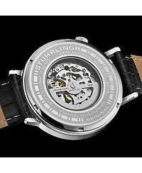 Stuhrling Mens 1021 Quasar Skeleton Automatic 42mm Watch