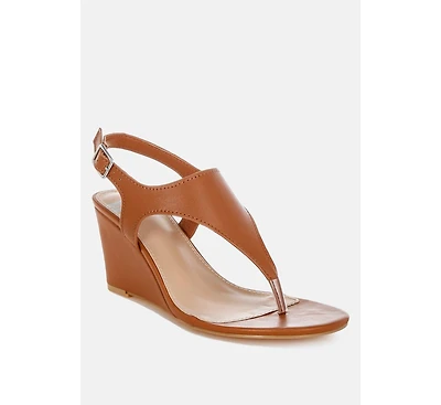 Wami Real Leather Wedge Heel Sandals