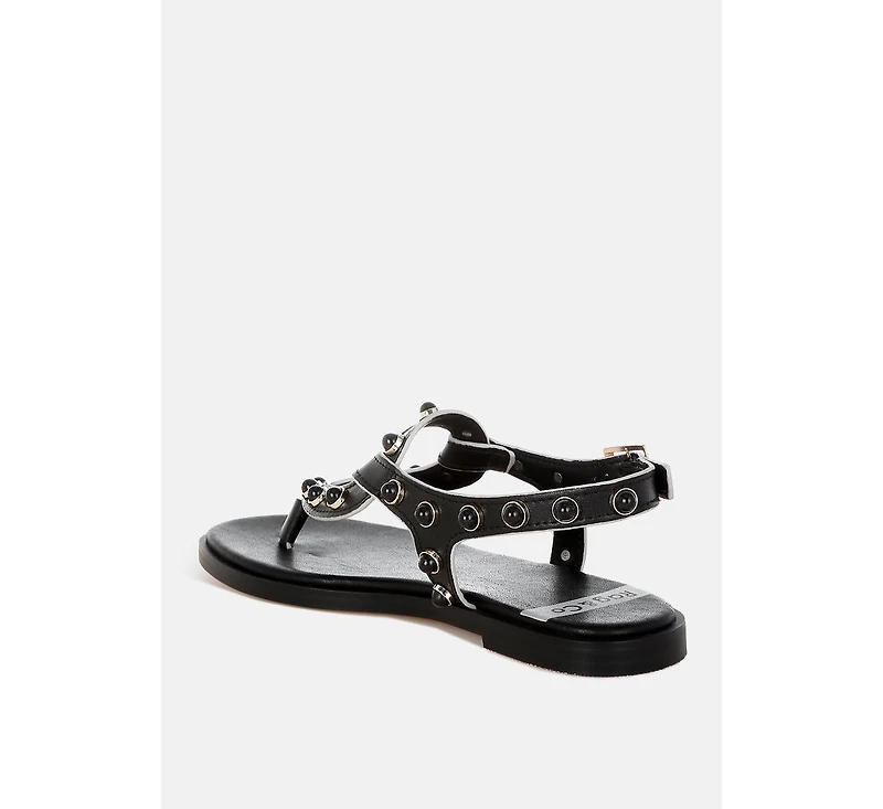 Avens Pearl Rivet Studded Flats