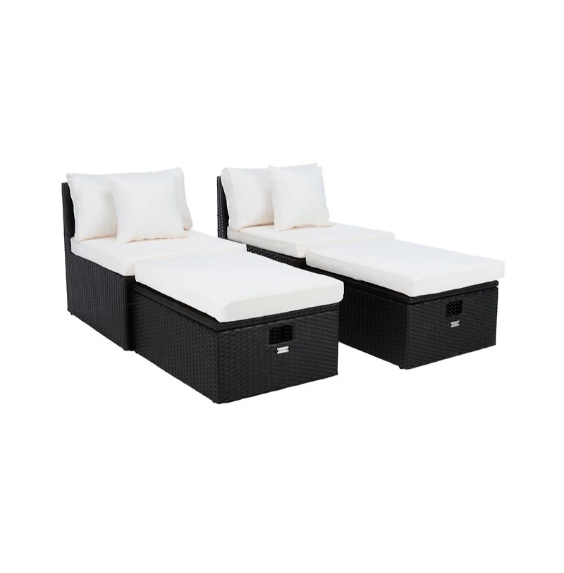 Pramla Outdoor Set With Ottoman