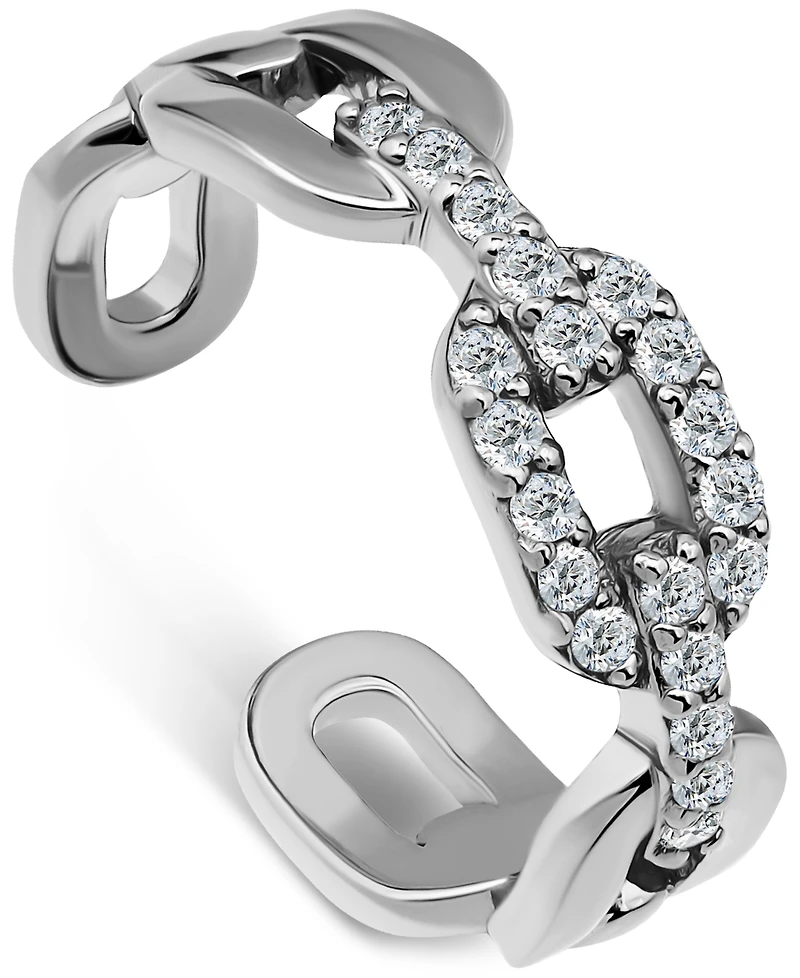 Giani Bernini Cubic Zirconia Link Adjustable Toe Ring in Sterling Silver (also in 18k Gold-Plated Sterling Silver), Exclusively at Macy's