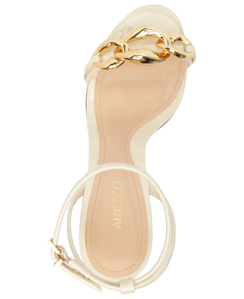 Arezzo Women's Vanessa High Stiletto Round Toe Sandals