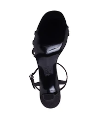 Nina Women's Bettany Mid Heel Crytal Asymmetrical Straps
