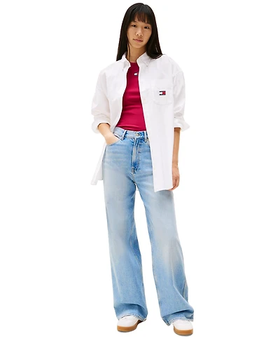 Tommy Jeans Women's Claire High-Rise Wide-Leg Jeans