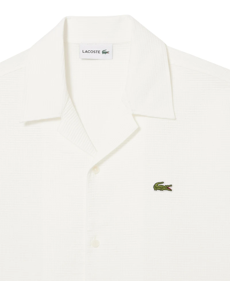 Lacoste Men's Waffle-Print Logo Shirt - 70V
