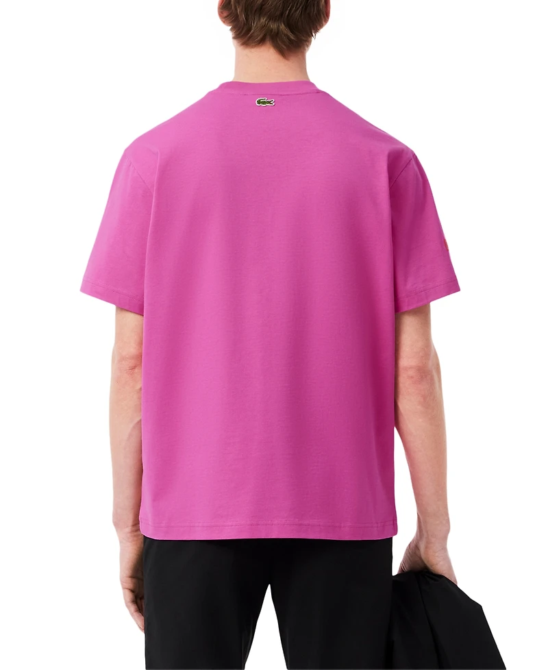 Lacoste Men's Heritage Short Sleeve Graphic Tennis T-Shirt