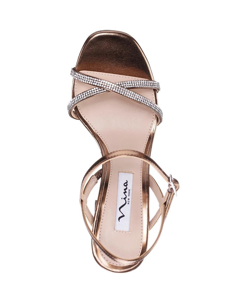 Nina Women's Steven Block Heel Platform Evening Sandals