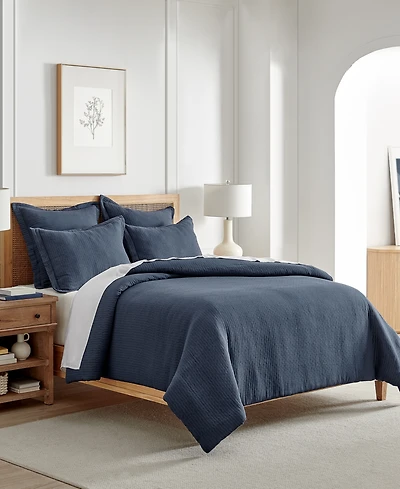 Levtex Reede Textured 3-Pc. Duvet Cover Set, Full/Queen