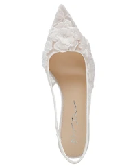 Betsey Johnson Women's Dian Floral Slingback Pumps