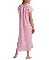 Miss Elaine Women's Short-Sleeve Paisley Nightgown