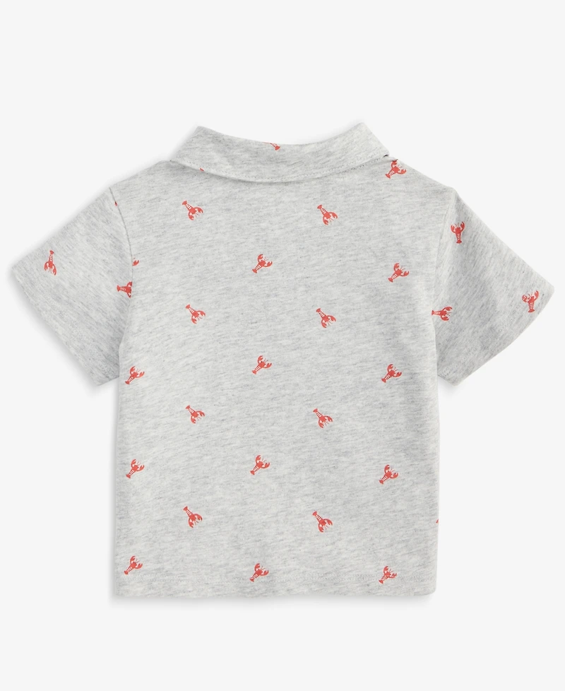 Baby Boys Lobster Dash Printed Polo Shirt, Exclusively at Macy's