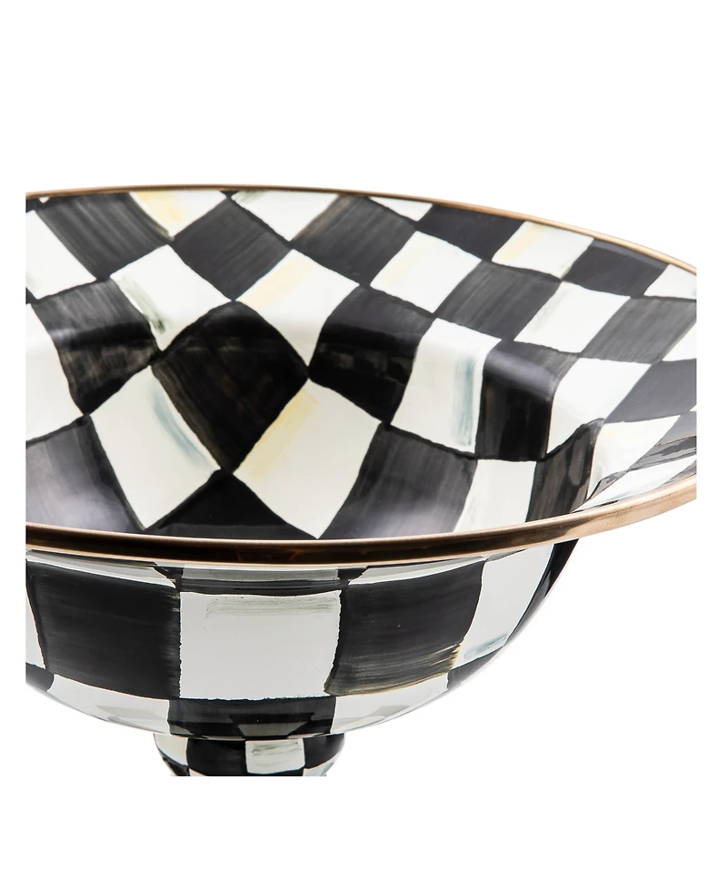 Mackenzie-Childs Courtly Check Large Compote