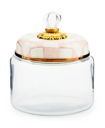 Mackenzie-Childs Rosy Check Kitchen Canister