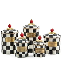 Mackenzie-Childs Courtly Check Mini Canister