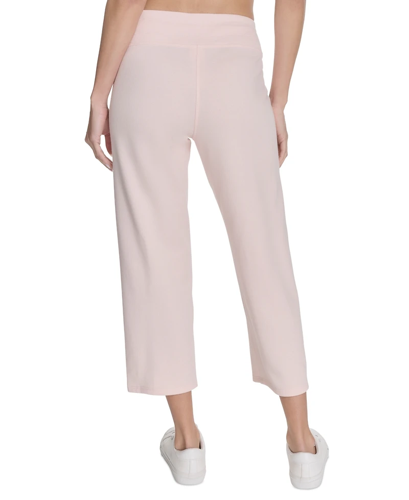 Calvin Klein Women's Cropped Drawstring-Waist Pants