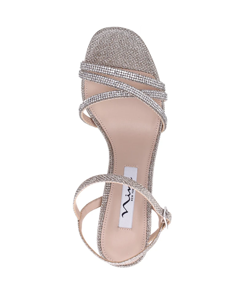 Nina Women's Quella Block Heel Dress Sandal