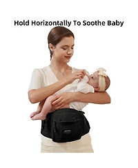 Sunveno 3 in 1 Ergonomic Baby Carrier with Hip Seat for Newborns and Toddlers 20 lbs and Up with Large Weight Capacity for All Season Use