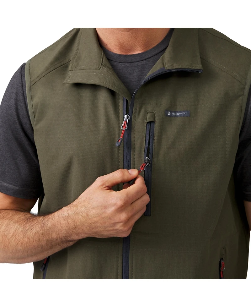 Free Country Men's Stretch Rip Stop Adventure Vest