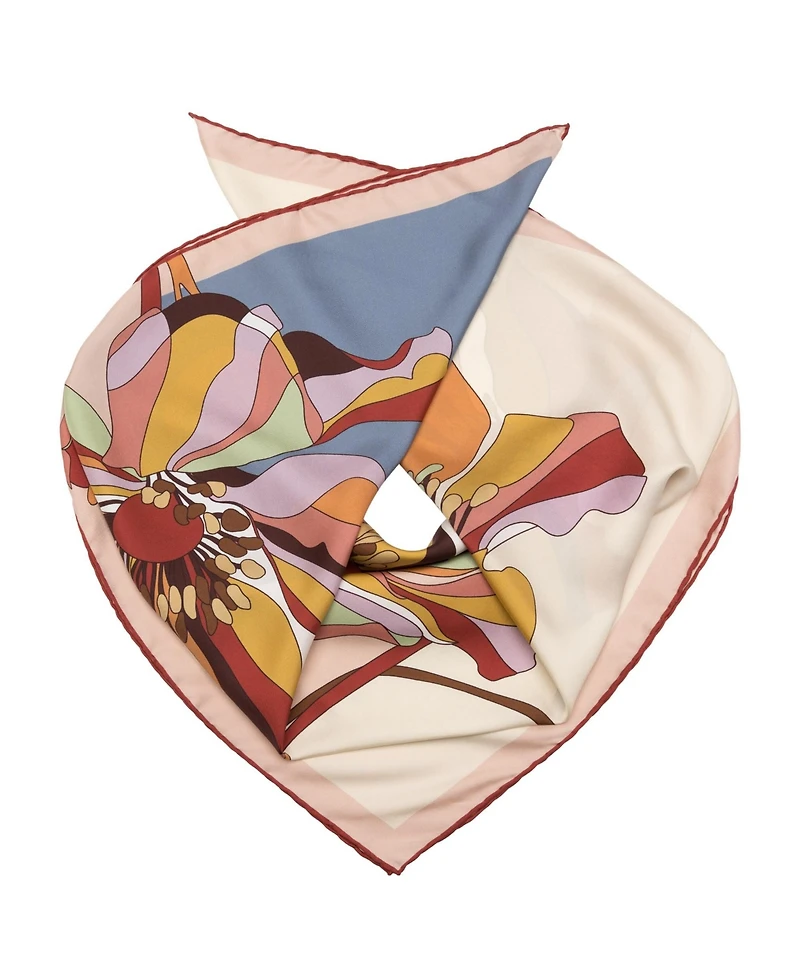 Julia - Hand Rolled Large Silk Foulard for Women