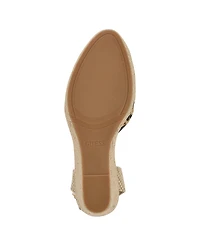 Guess Women's Cylenam Ankle Wrap Espadrille Wedge Sandals