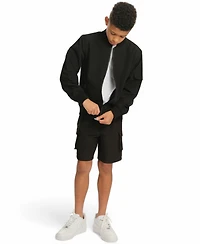 Sovereign Code Little and Big Boys Stretch Varsity Jacket
