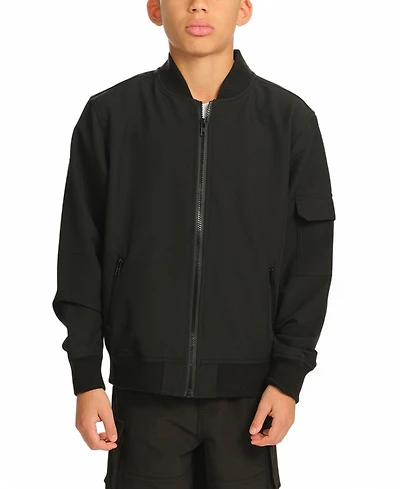 Sovereign Code Little and Big Boys Stretch Varsity Jacket