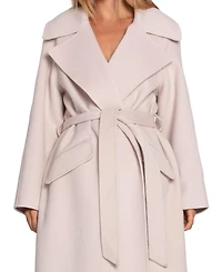 Belle & Bloom Women's Heart To Large Collar Maxi Coat