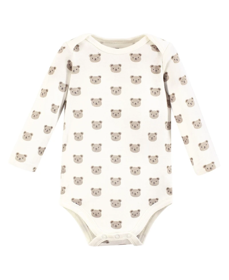 Hudson Baby Boys Unisex Everyday Long-Sleeve Cotton All-in-Ones